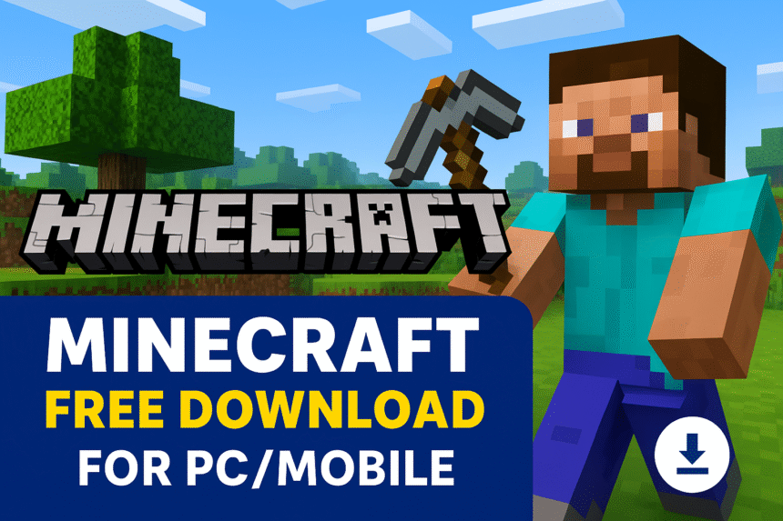 Minecraft Free Download for PC/Mobile – Complete Guide